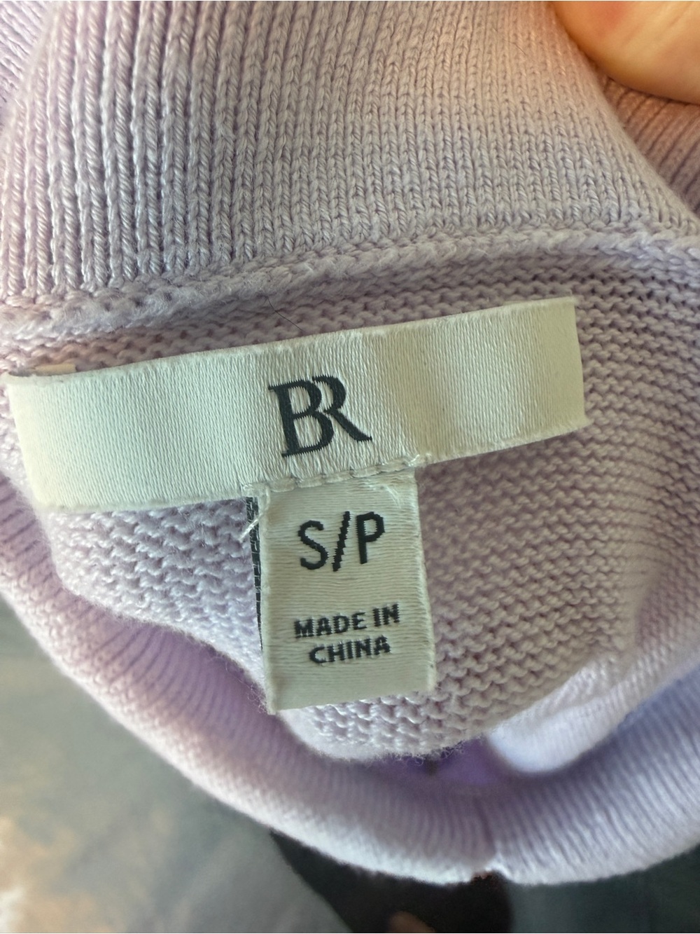 Banana Republic Lavender Cotton Silk Collared Sweater Size S - Picture 6 of 6